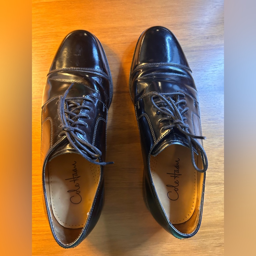 Men’s Cole Haan Black Leather Dress Shoes Size 10M